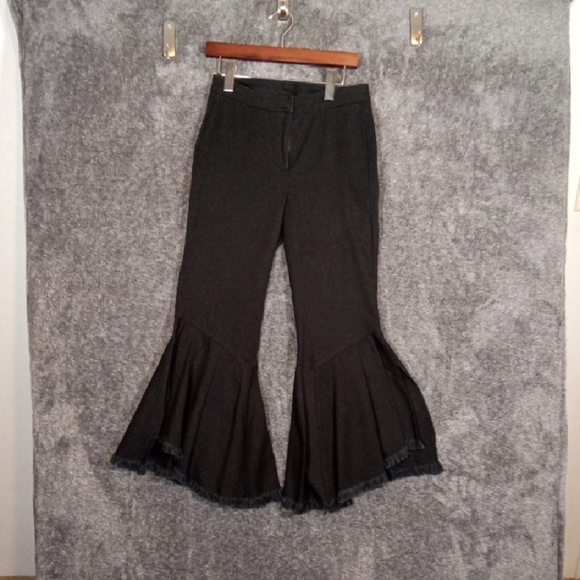 Guest Editor Womens Boho Flare Retro Raw Hem Bell Bottom 70s Inpired Womens 4 - Picture 1 of 11